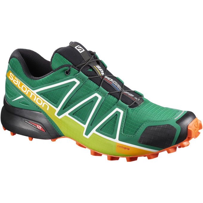 Salomon SPEEDCROSS 4 Zapatillas Trail Running Hombre - Verde - Colombia (84076-OPCL)